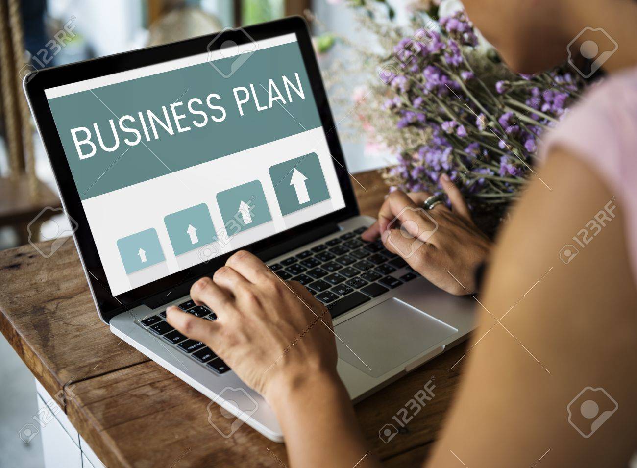 woman working on laptop