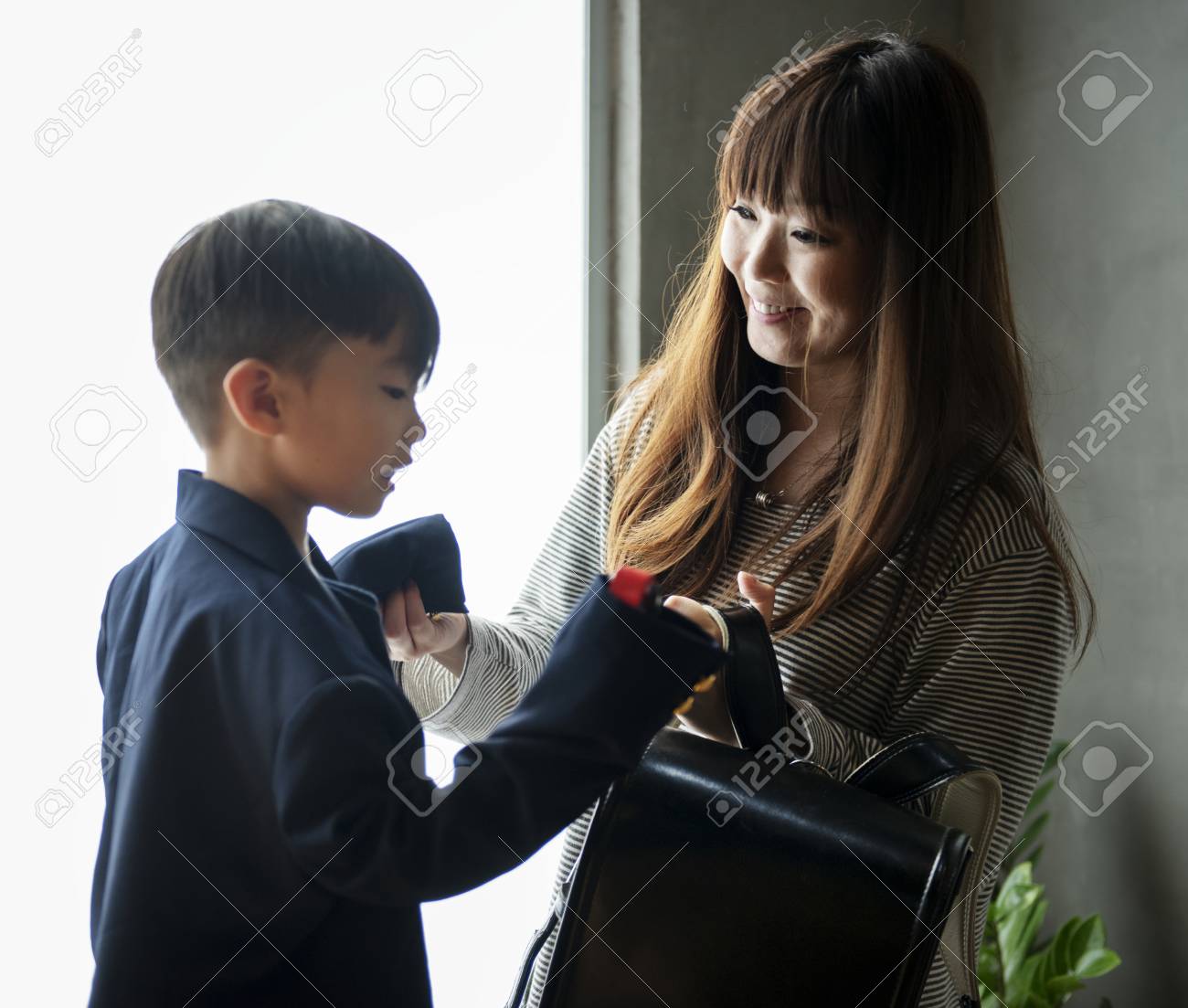 母と息子 