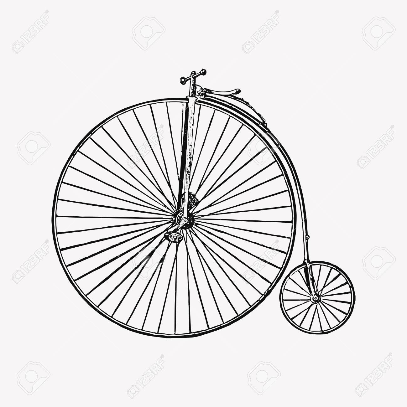 antique big wheel bicycle