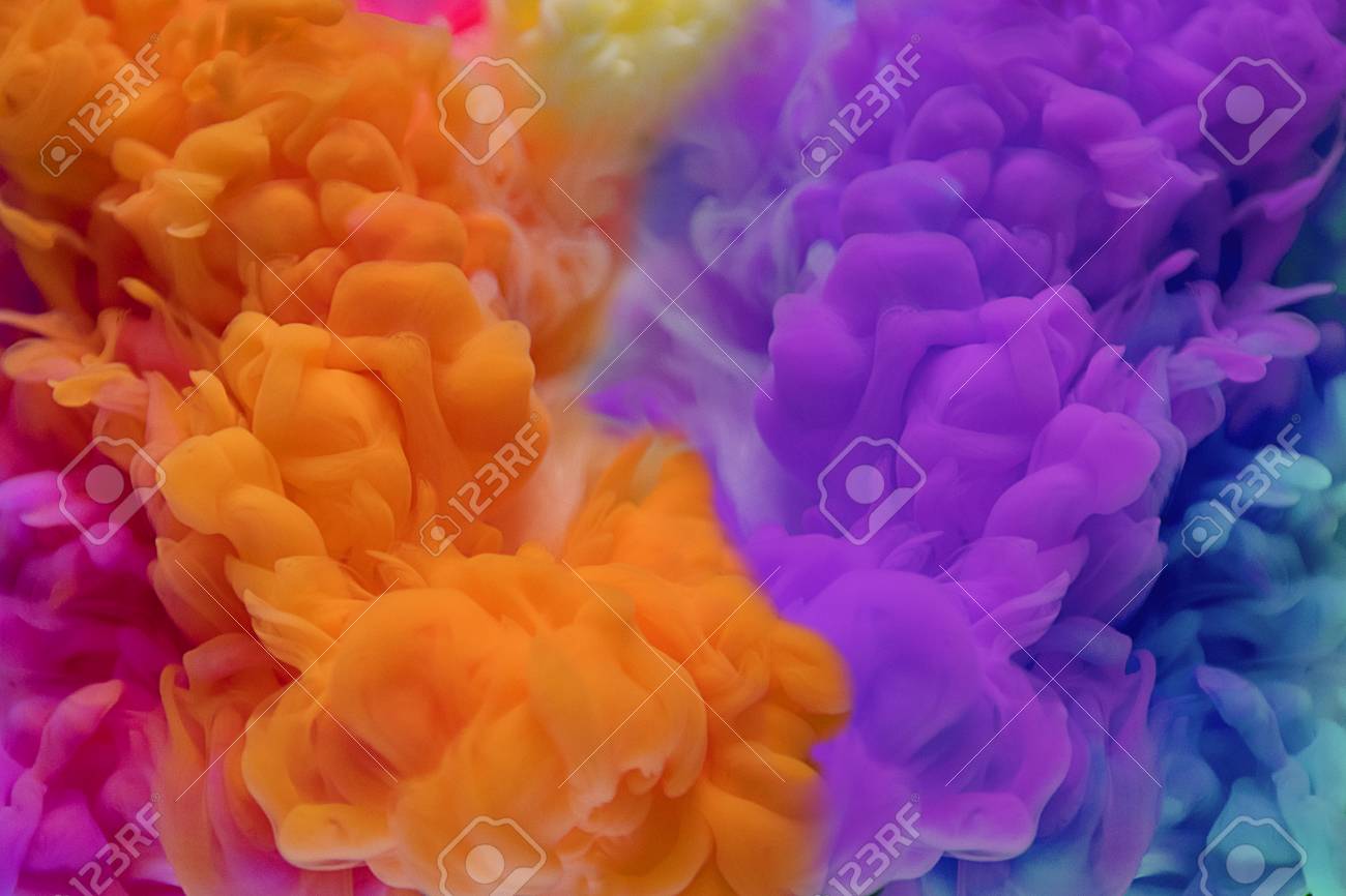 Abstract colors drop to the water - 117589970 Abstract colors drop to the water - 117589970