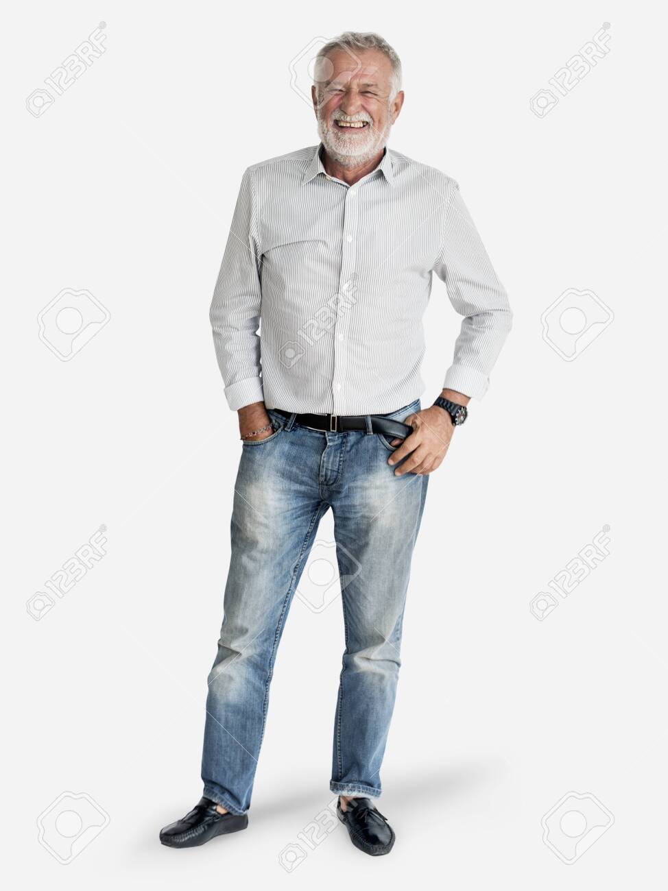 jeans for elderly man