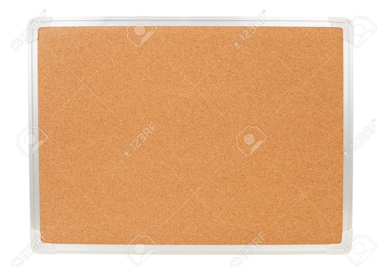白い背景で隔離枠付きコルクボード の写真素材 画像素材 Image
