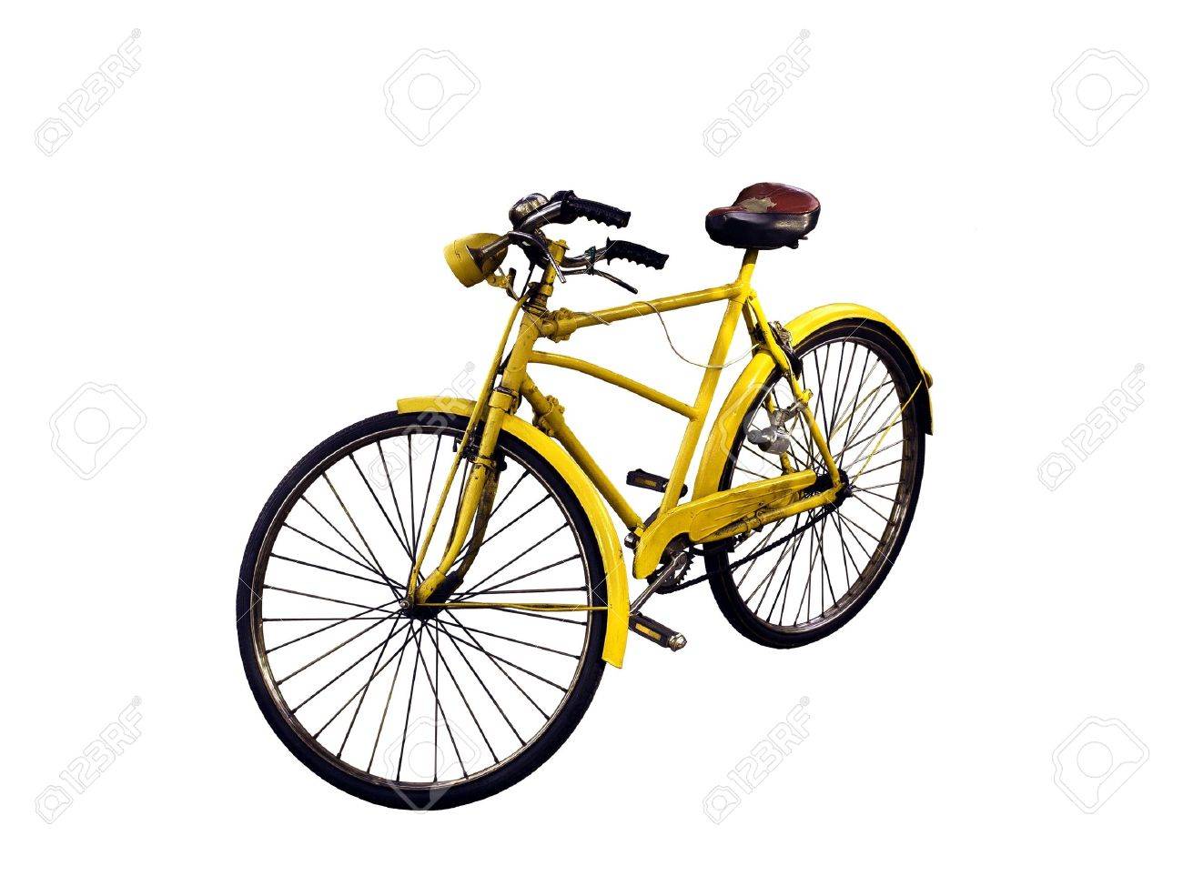 古い黄色自転車 の写真素材 画像素材 Image