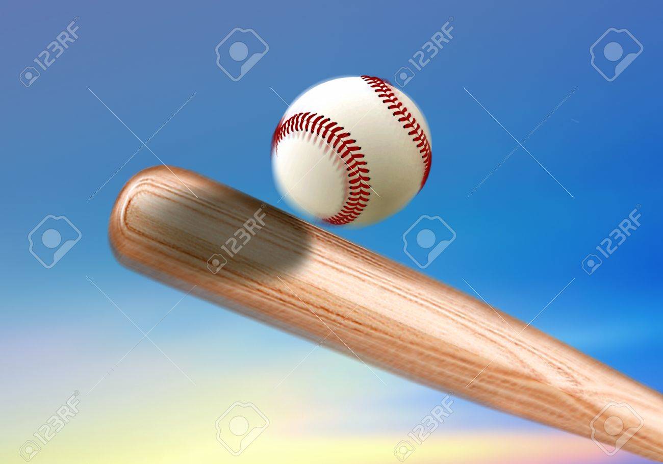bat hitting baseball