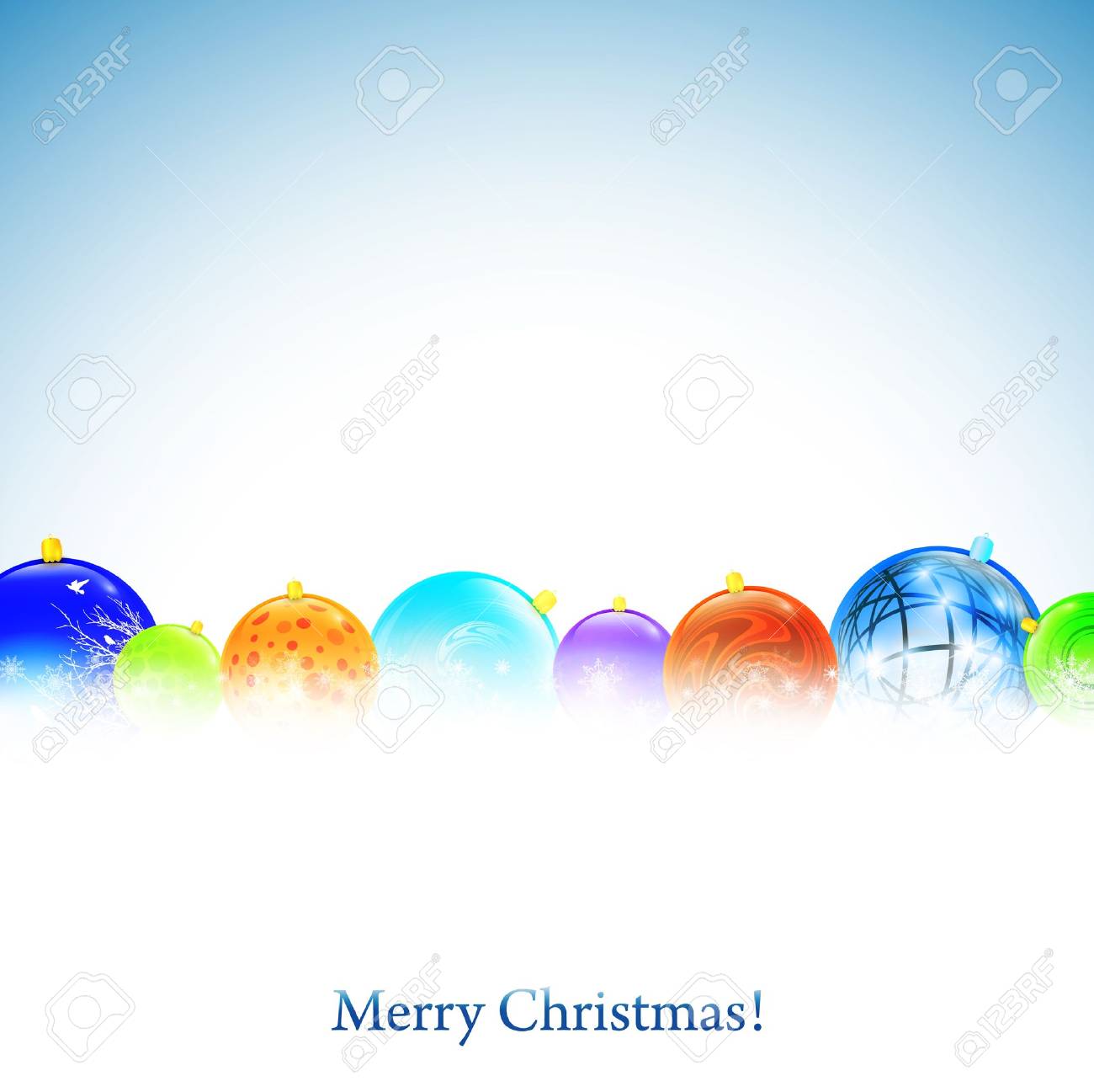 Christmas background with New year decorative balls and copyspace - 10836098 Christmas background with New year decorative balls and copyspace - 10836098