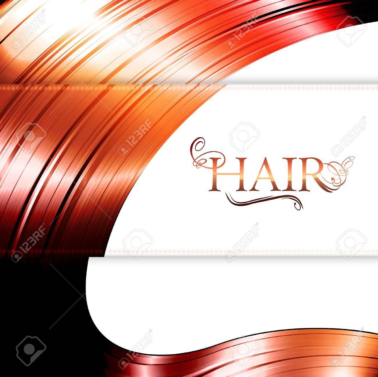 Red Hair background with copyspace for your text - 13298639 Red Hair background with copyspace for your text - 13298639