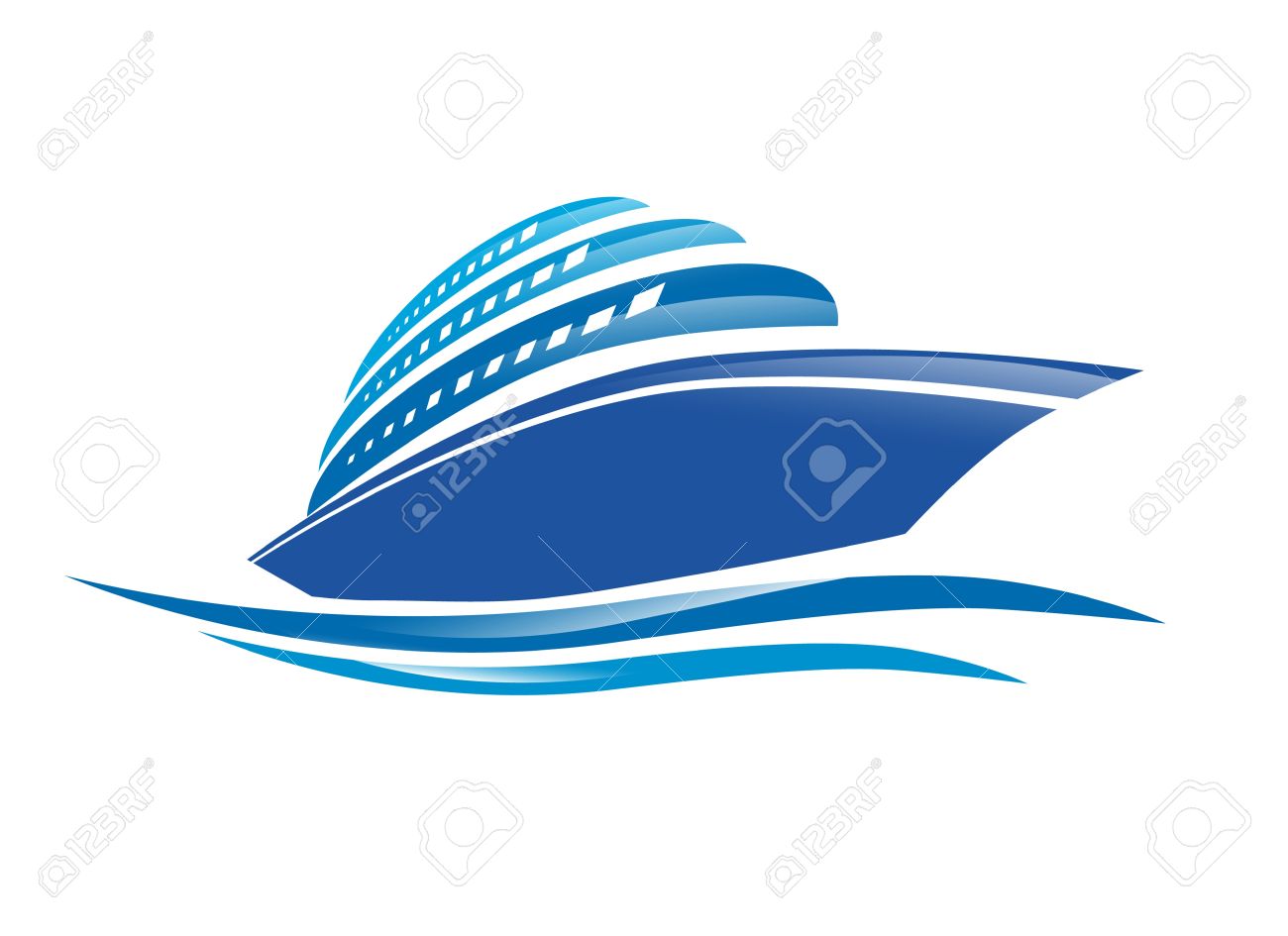 Illustration of the Cruise Ship Over White Background - 18373839 Illustration of the Cruise Ship Over White Background - 18373839