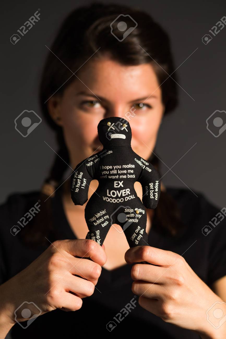 black voodoo doll