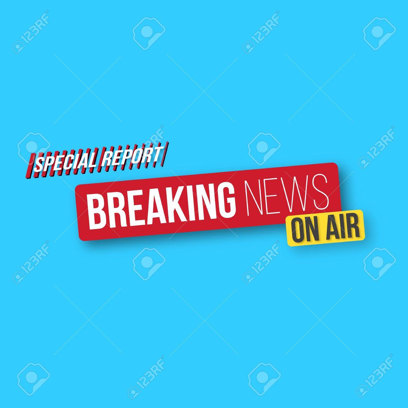 速報ニュース バナー テンプレートのイラスト ニュースの開幕戦 デザイン レイアウトを放送します のイラスト素材 ベクタ Image