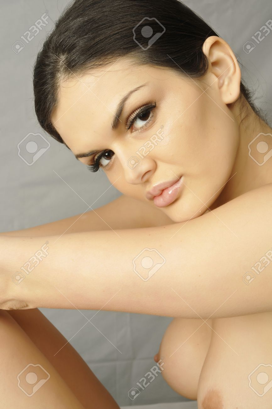 Profile Of Woman With Bare Breasts, Very Intense Gaze Stock Photo, Picture  and Royalty Free Image. Image 22879511.