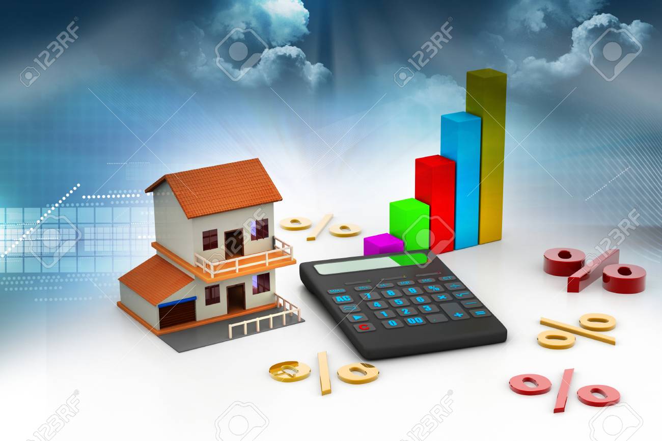 sale house and calculator stock photo picture and royalty free