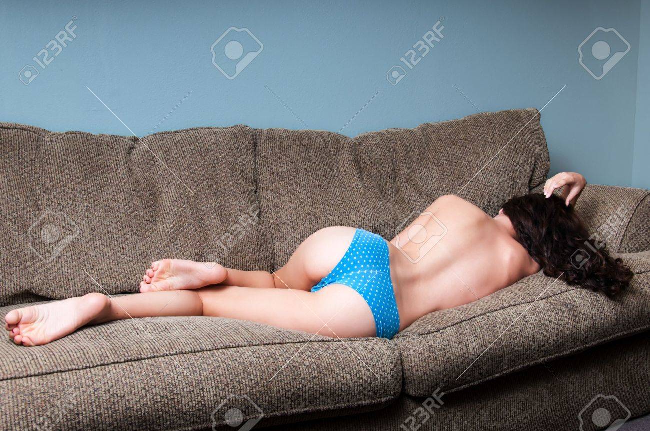 sleeping in panties Sexy Young Woman Sleeping On Her Couch At Home In Just Her Blue Panties.  Stock Photo, Picture and Royalty Free Image. Image 21694950.
