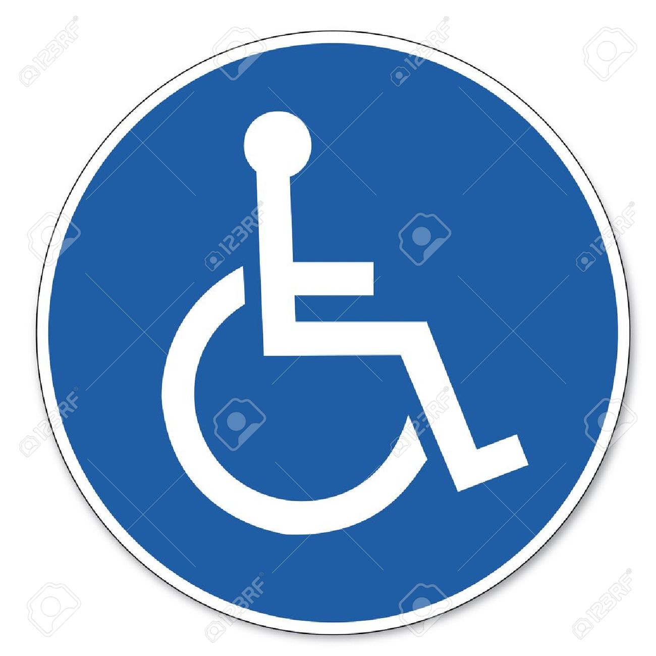 Commanded sign safety sign pictogram occupational safety sign for Wheelchairs users - 14650095 Commanded sign safety sign pictogram occupational safety sign for Wheelchairs users - 14650095