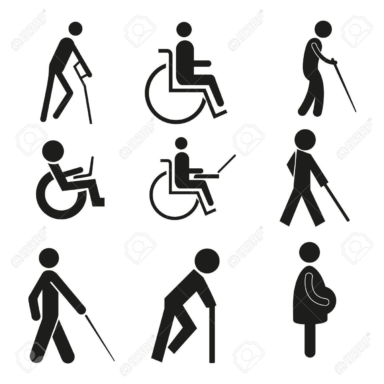 signo de silla de ruedas signo de silla de ruedas