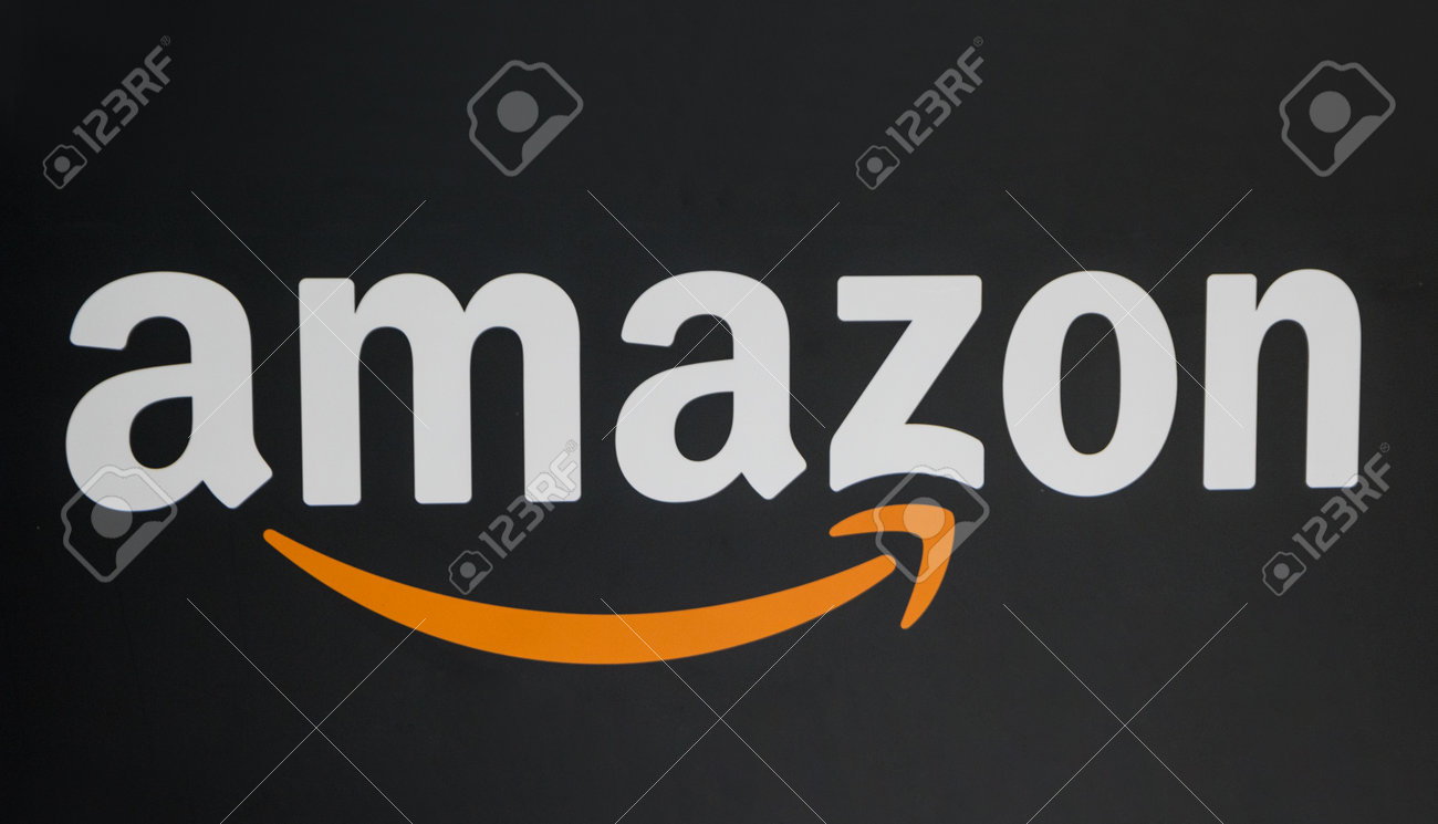 Cologne Germany September 17 Amazon Logo On Black Background Stock Photo Picture And Royalty Free Image Image