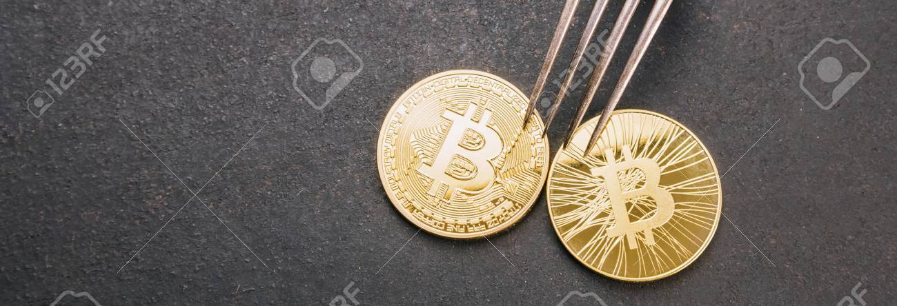 Bitcoin Btc And Bitcoin Cash Bch Hard Fork Digital Crytocurrency - 