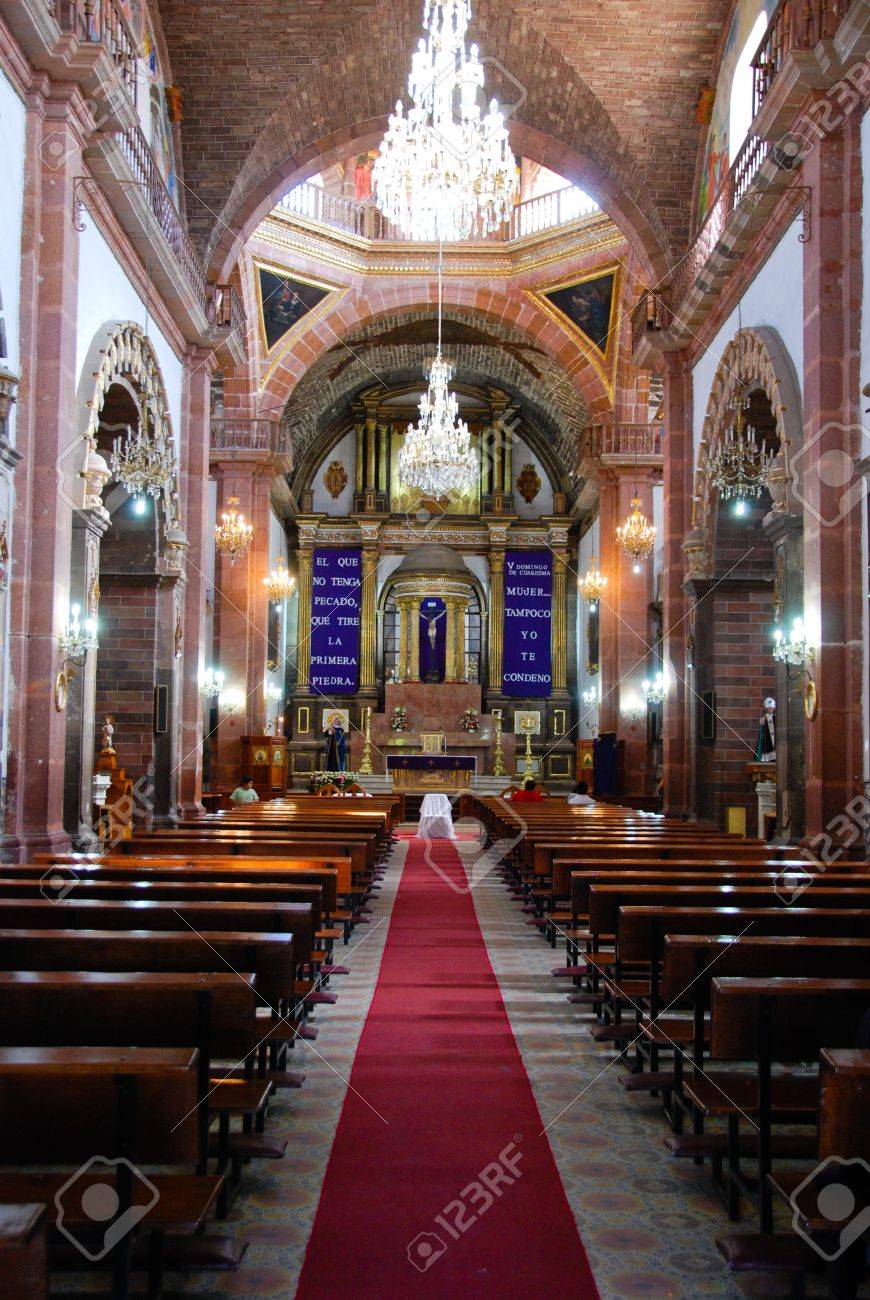 Interior Of The Parroquia San Miguel Arcangel San Miguel De