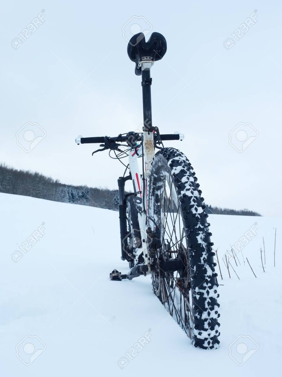 マウンテン バイクは パウダースノーに滞在します 深い雪の吹きだまりで失われたパス リアのホイールの詳細 ロードタイヤを暗闇に溶ける雪の結晶 フィールドで冬の天候 の写真素材 画像素材 Image マウンテン バイクは パウダースノーに滞在します 深い雪の吹きだまりで失われたパス リアのホイールの詳細 ロードタイヤを暗闇に溶ける雪の結晶 フィールドで冬の天候 の写真素材 画像素材 Image