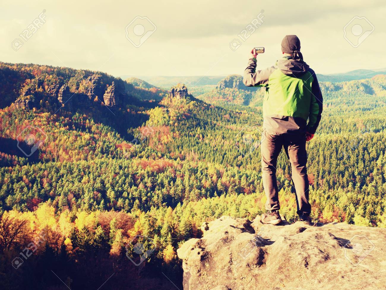 Amateur Photographer Prepare Camera To