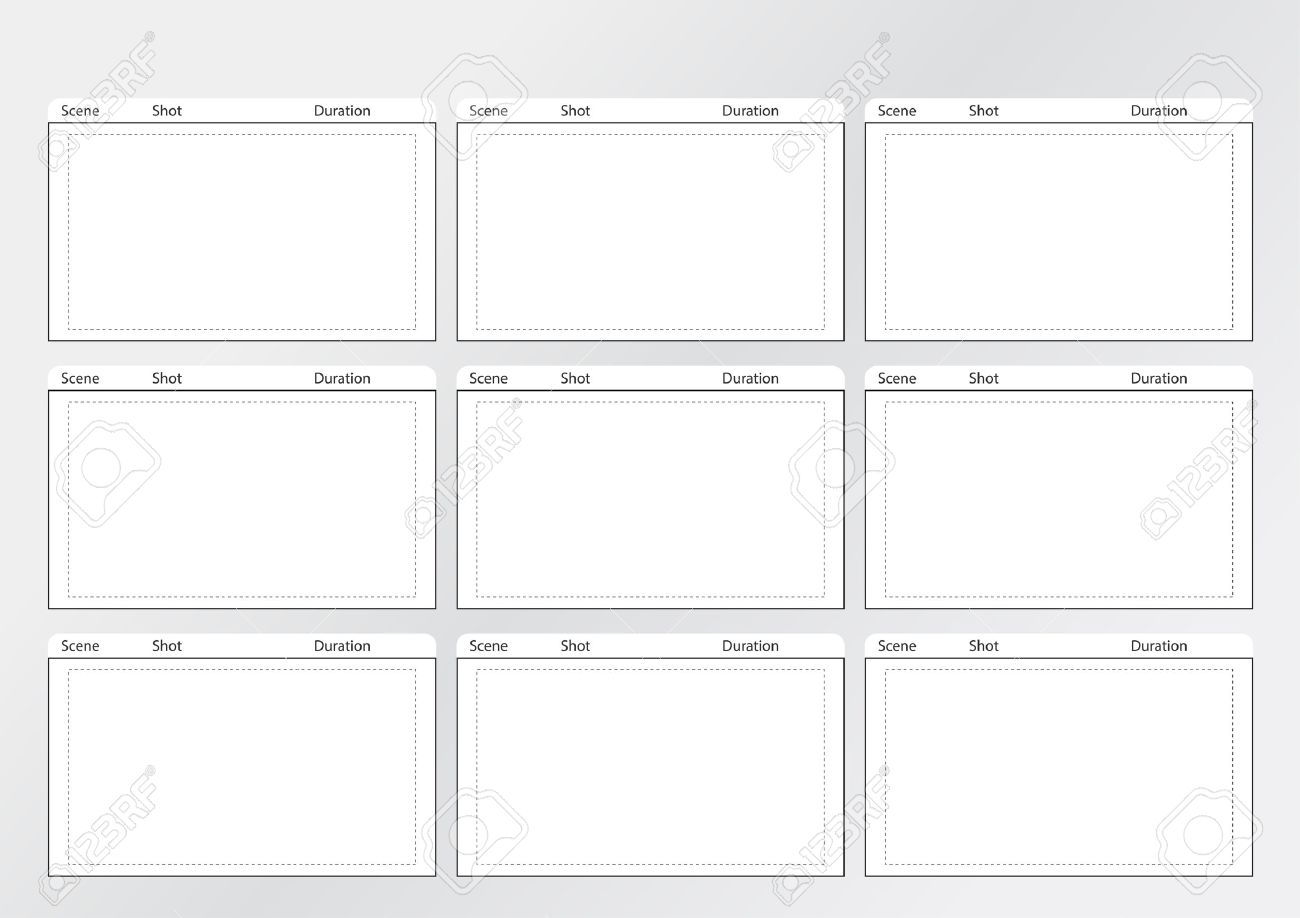 Professional of film storyboard template for easy to present the process of story. - 31770082 Professional of film storyboard template for easy to present the process of story. - 31770082