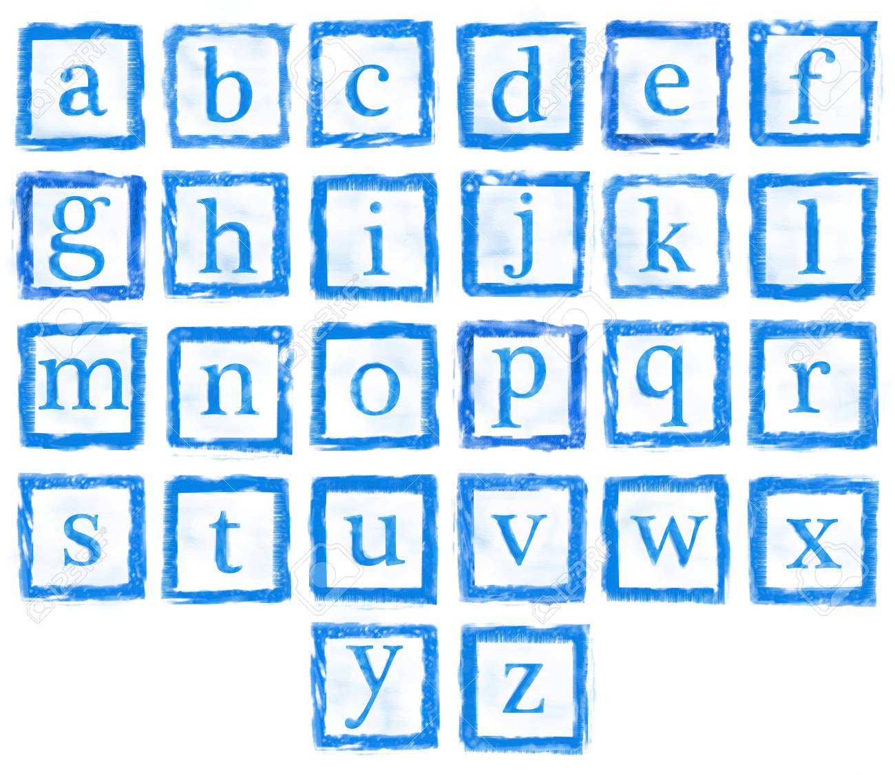 スタンプ文字集簡単な単語の様々 な組み合わせの文字を組み合わせることができます の写真素材 画像素材 Image