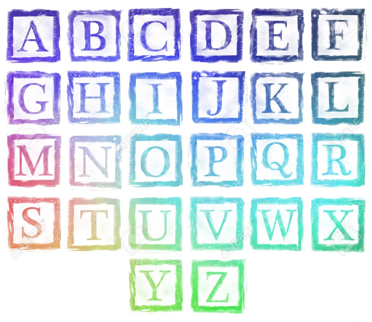 スタンプ文字集簡単な単語の様々 な組み合わせの文字を組み合わせることができます の写真素材 画像素材 Image