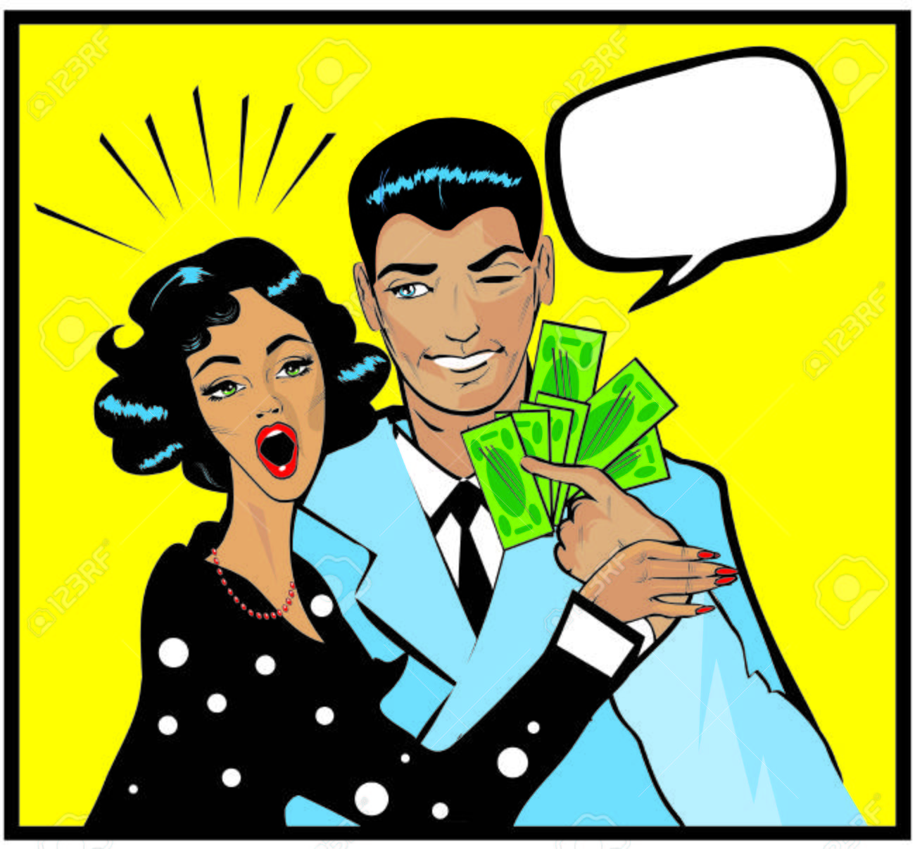 Karevskaya MariaWoman Wow Her Husband On The Cheek As