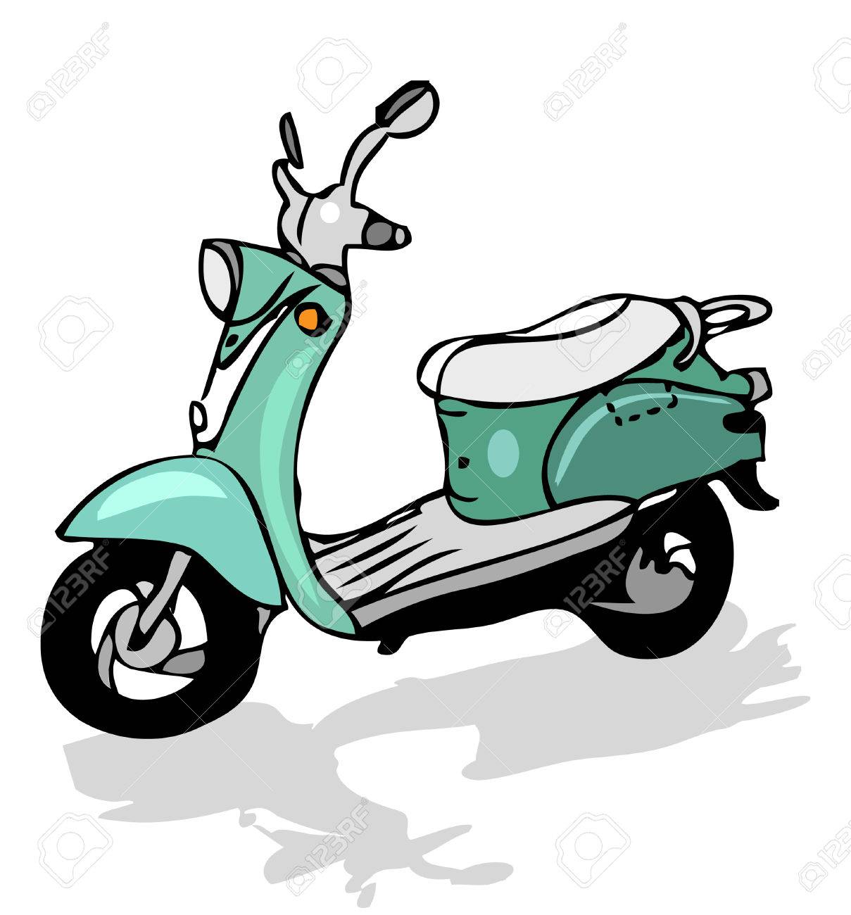 retro moped