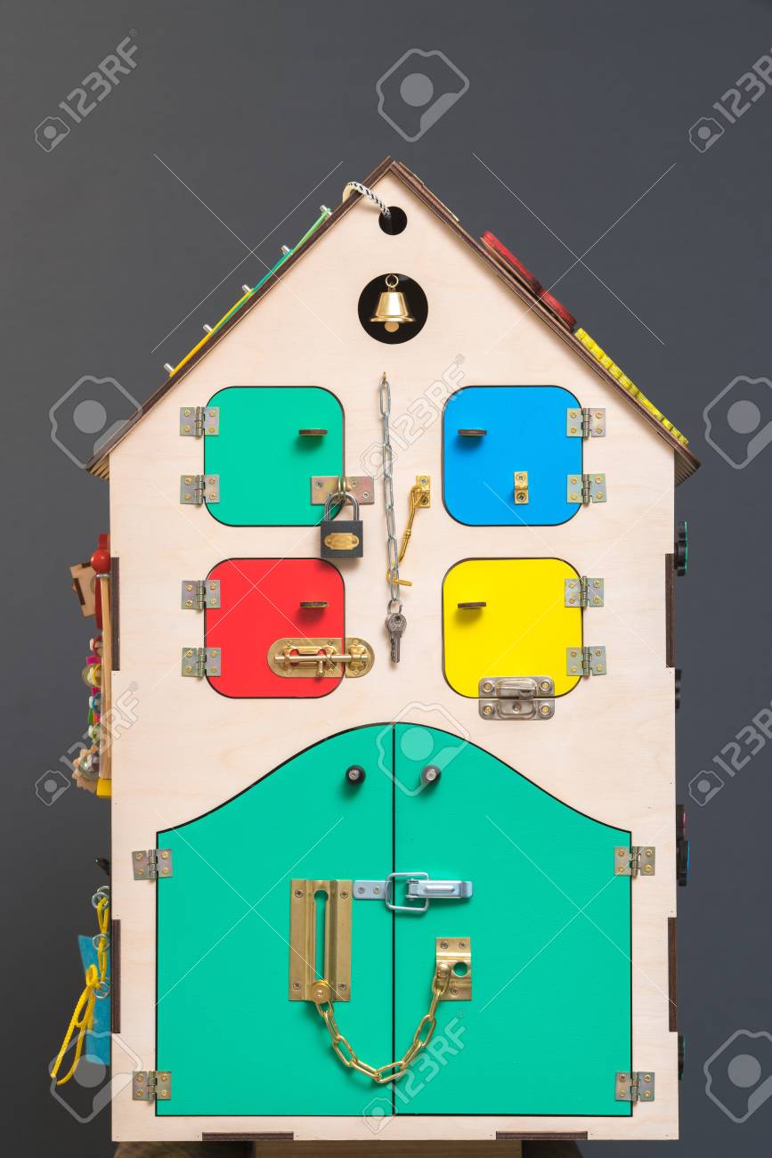 casa de juguete para niños de madera