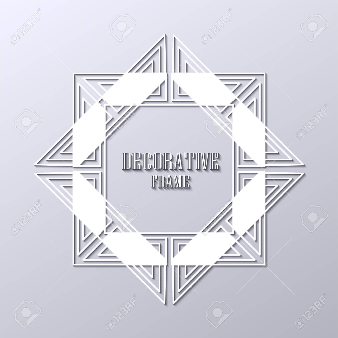 art deco ornamental vintage frame template for design vector illustration stock 87575702 frame design r28 design