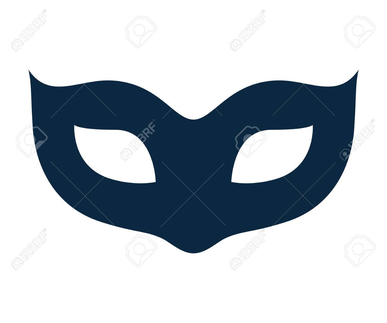 blank carnival mask icon template illustration party masquerade