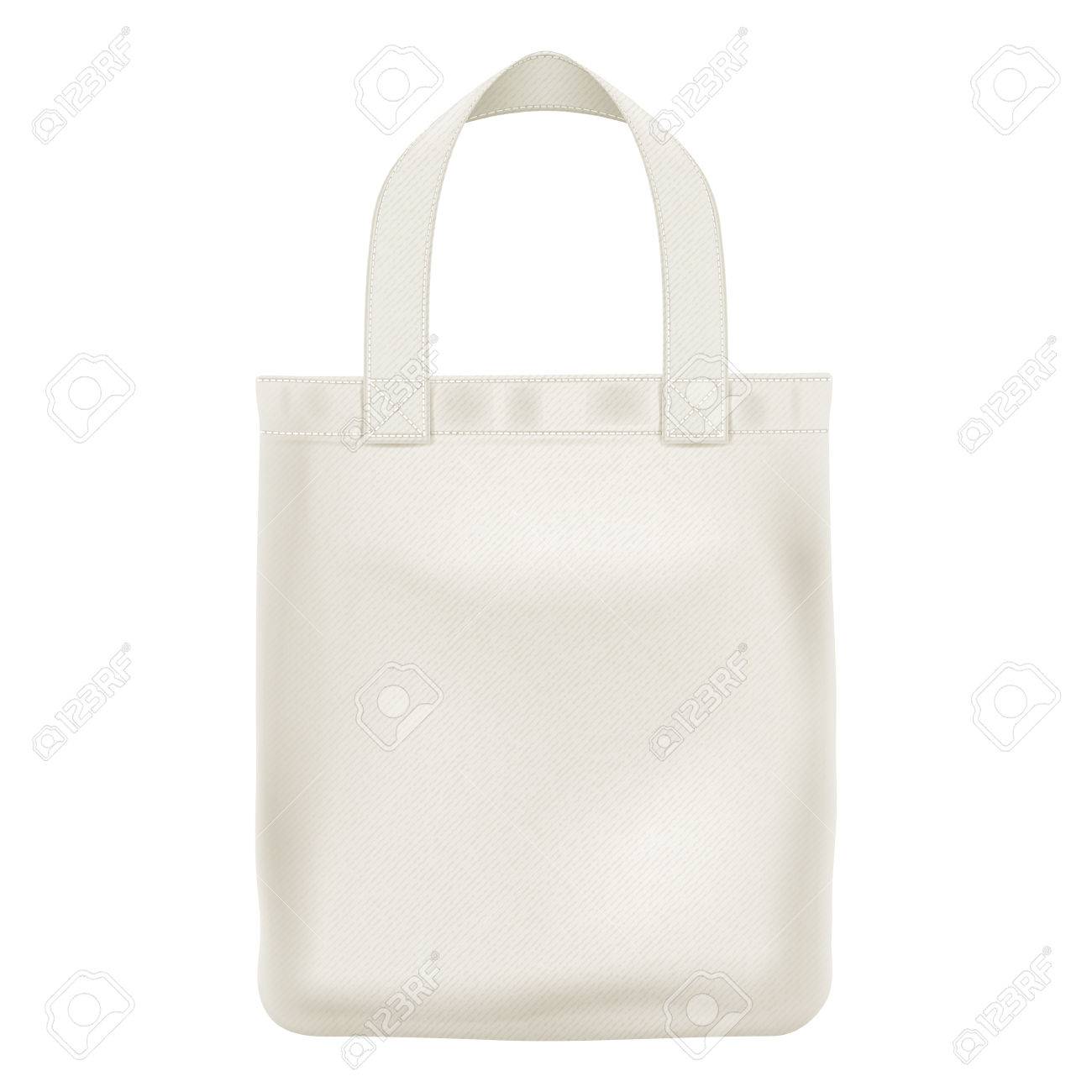 eco textile tote shopper bag vector illustration good for branding