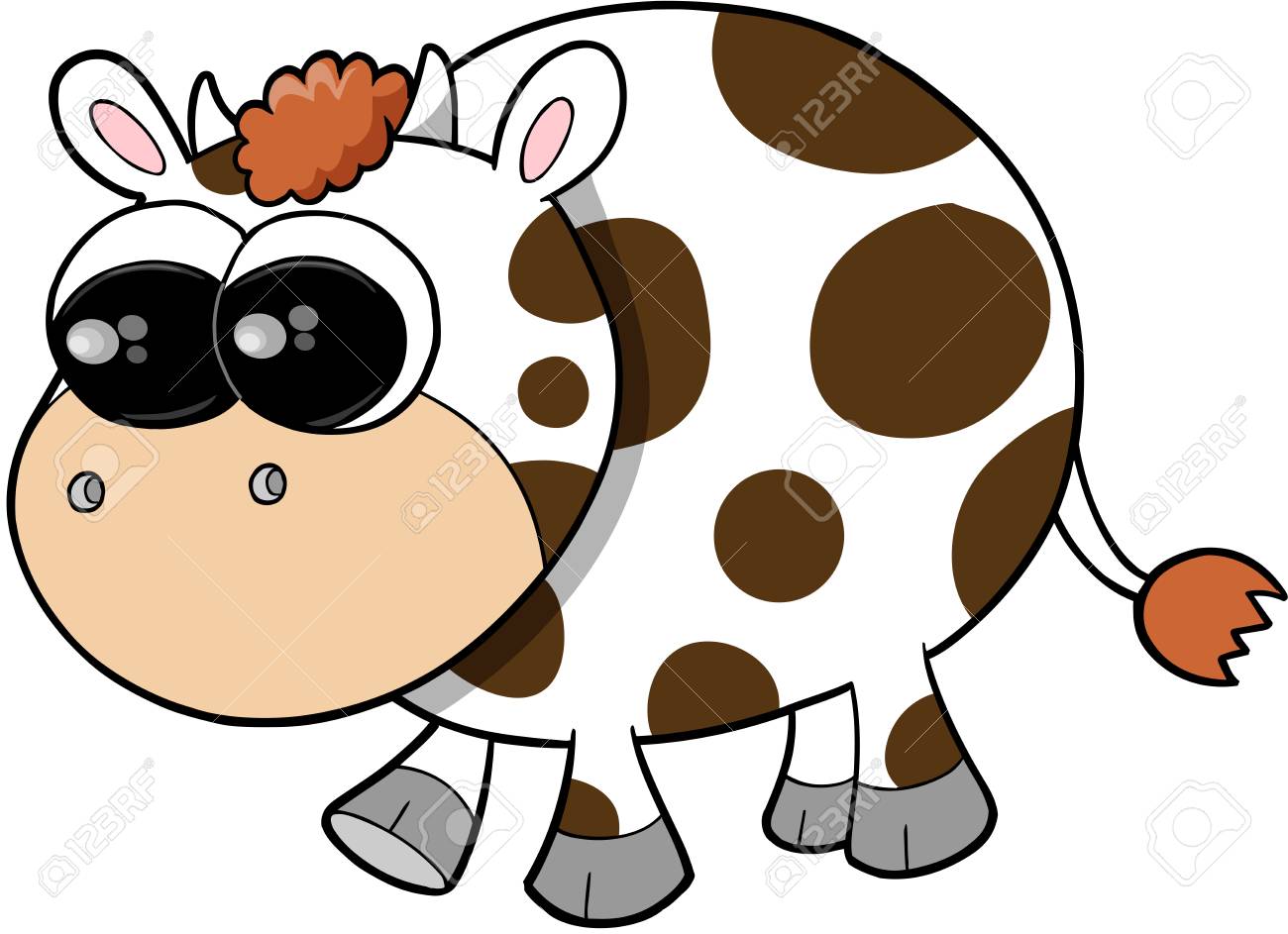 超かわいい牛ベクトル イラスト のイラスト素材 ベクタ Image 超かわいい牛ベクトル イラスト のイラスト素材 ベクタ Image