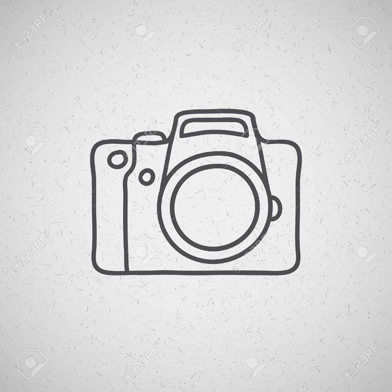 hand drawn photo camera on vintage background - 21172811 hand drawn photo camera on vintage background - 21172811