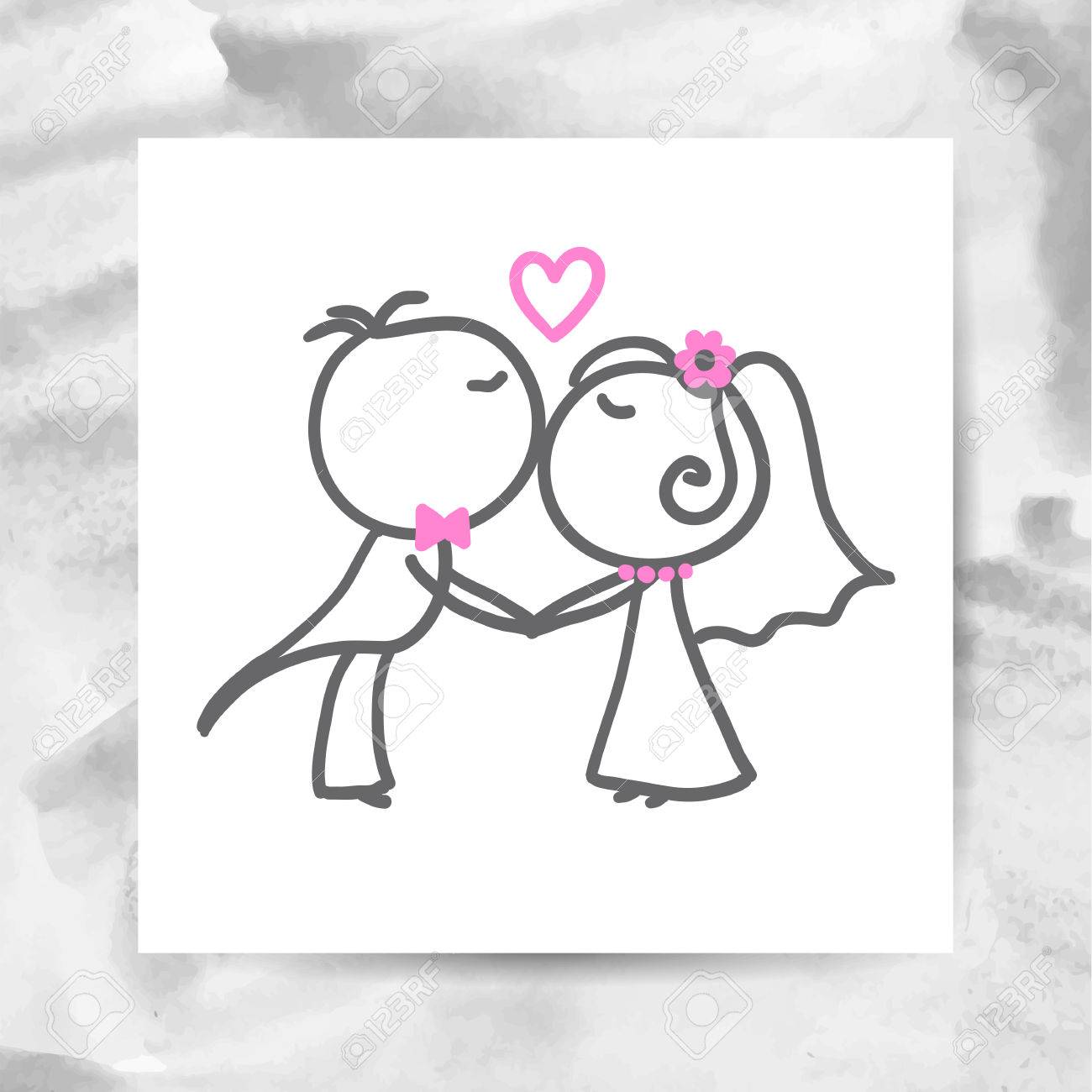 Brautigam Und Braut Vektor Hand Gezeichnet Hochzeit Paar Auf Weissem Papier Seite Mit Aquarell Hintergrund Lizenzfrei Nutzbare Vektorgrafiken Clip Arts Illustrationen Image 55003733