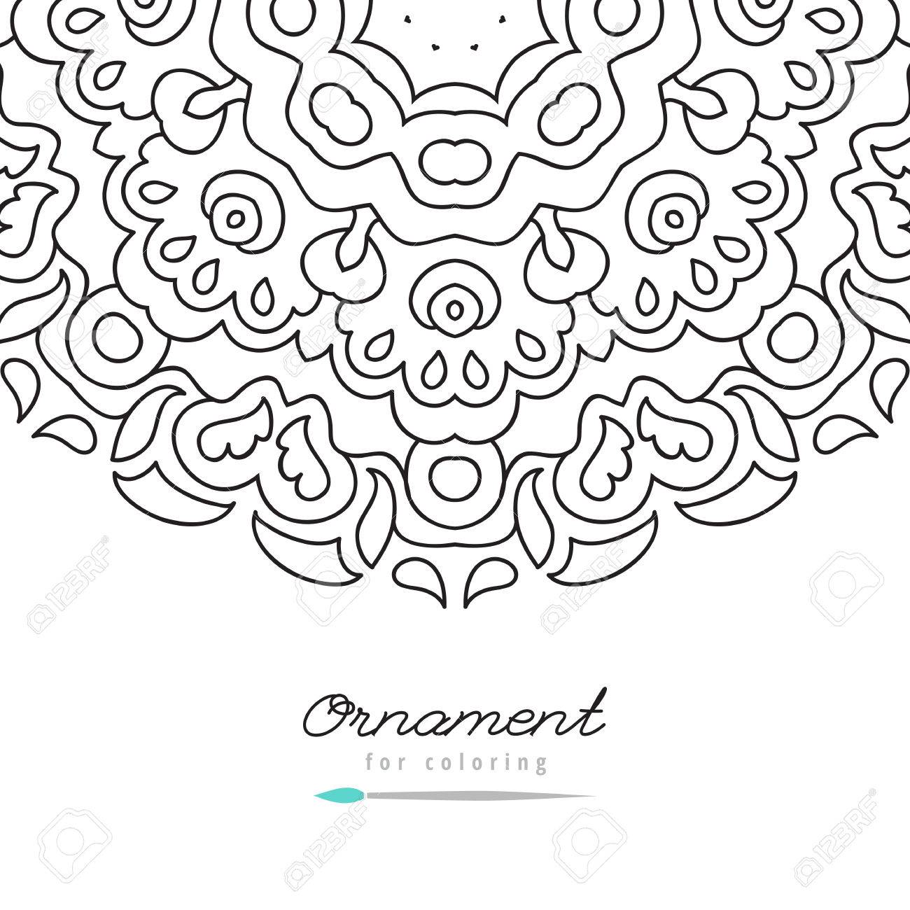 doodle frame for coloring anti stress coloring book for adult coloring book template