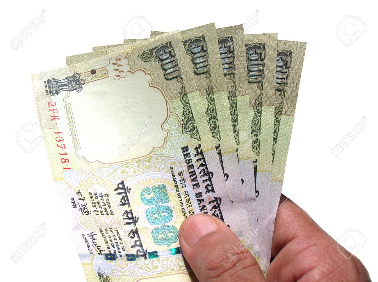 hand holding money indian