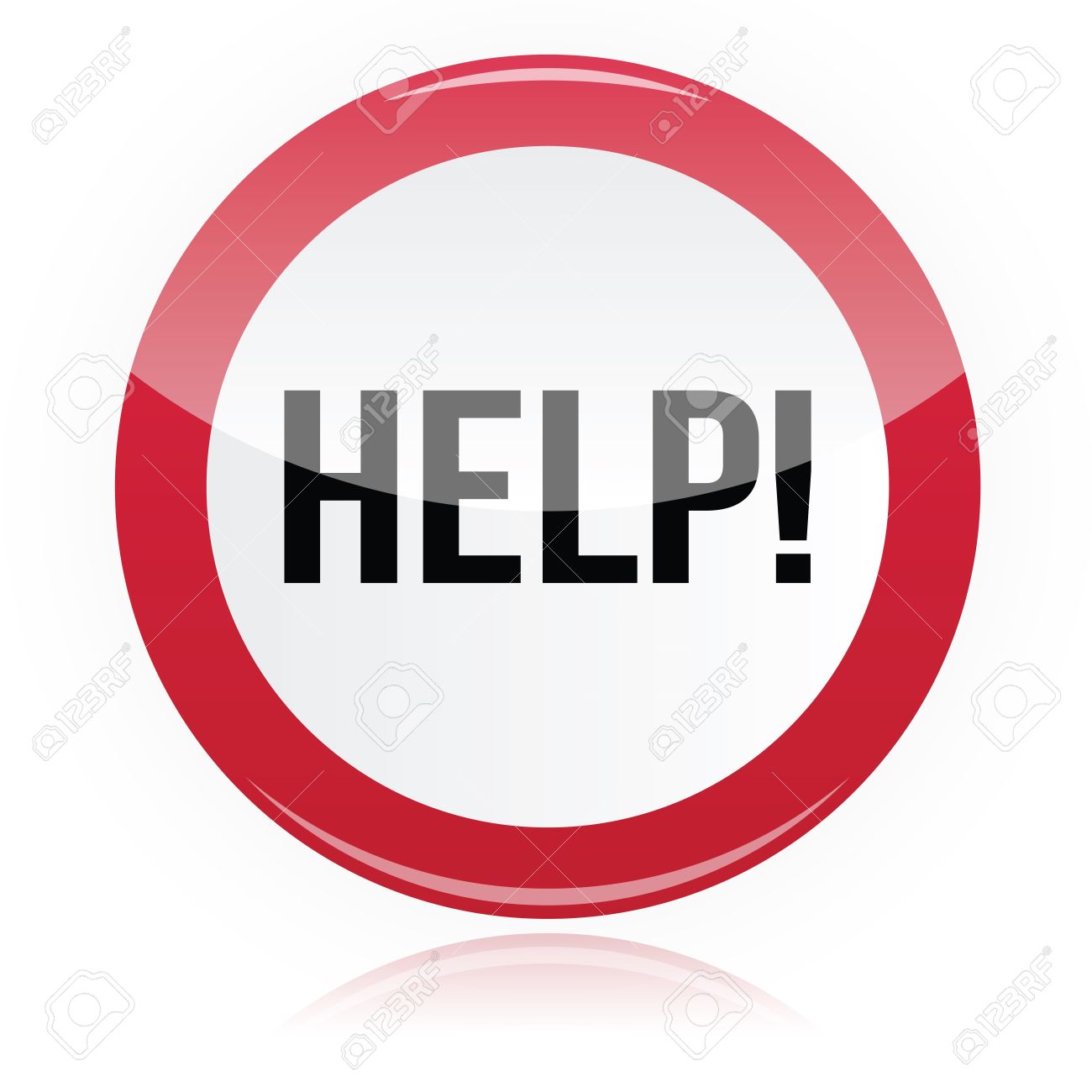help problem glossy red sign royalty free cliparts vectors and