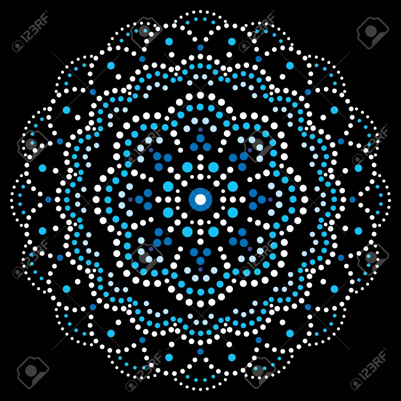 Mandala bohemian vector dot painting design, Aboriginal traditional decorative pattern, Australian mosaic art - 123172693 Mandala bohemian vector dot painting design, Aboriginal traditional decorative pattern, Australian mosaic art - 123172693
