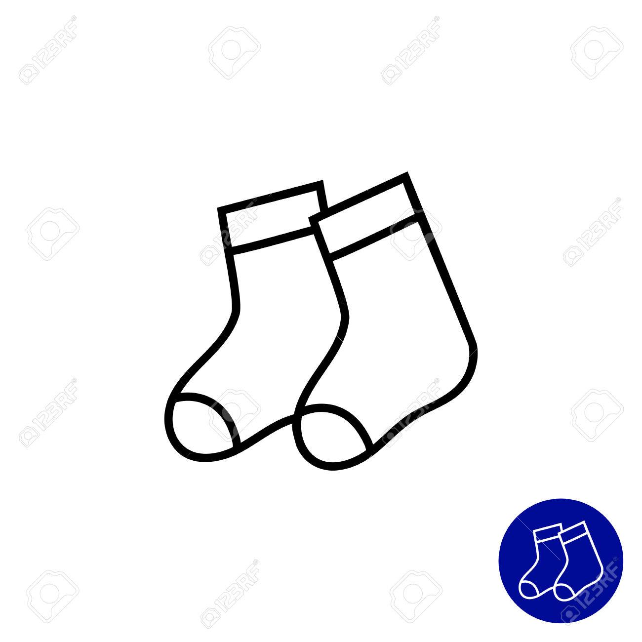 ベビー ソックスのペアのアイコン のイラスト素材 ベクタ Image
