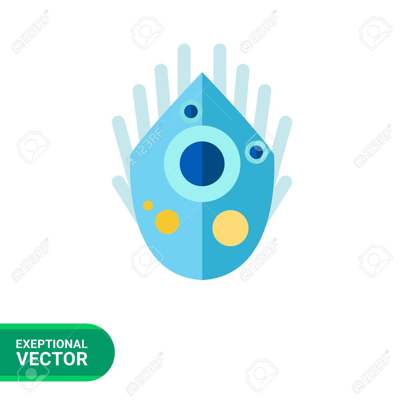 Ameoba euglypha cristata icon. Multicolored vector illustration of comb-like unicelurar microorganism - 58087620 Ameoba euglypha cristata icon. Multicolored vector illustration of comb-like unicelurar microorganism - 58087620