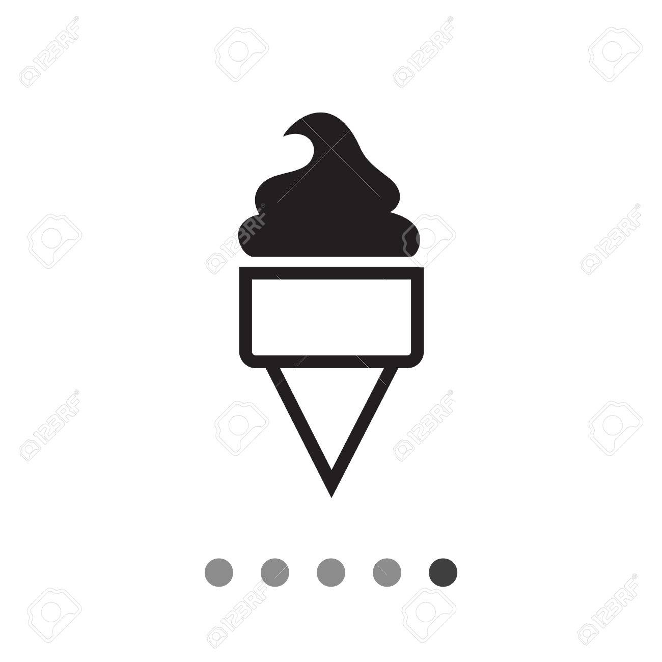ワッフル コーンのソフト クリームのベクトルのアイコンのイラスト素材 ベクタ Image ワッフル コーンのソフト クリームのベクトルのアイコンのイラスト素材 ベクタ Image