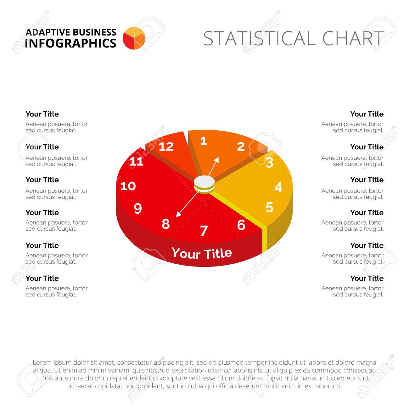 pie graph with clock