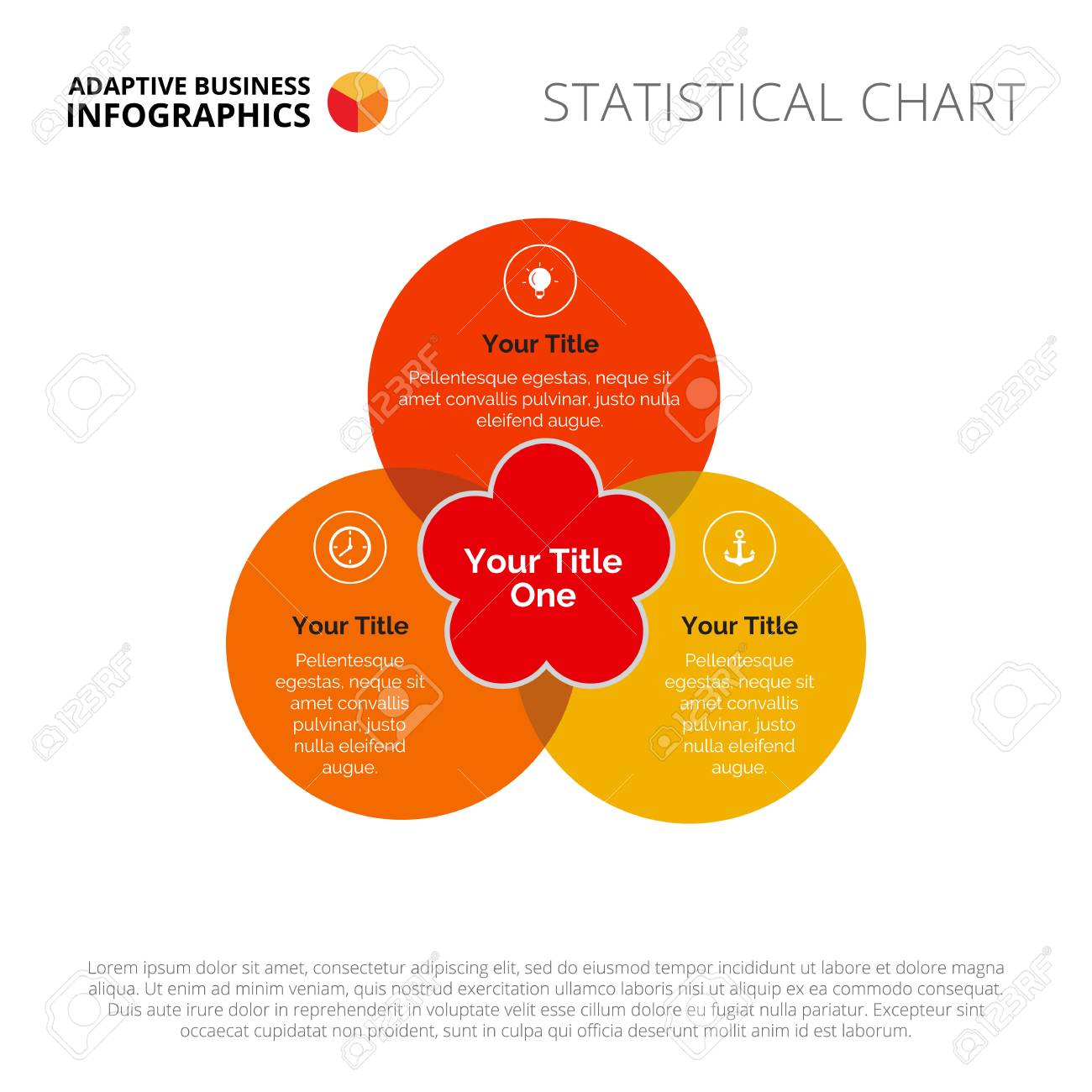 模倣のベン図 プレゼンテーション グラフ グラフの要素 インフォ グラフィック テンプレート レポートのクリエイティブ コンセプト 事業戦略 マーケティング分析 管理のようなトピックに使用できます のイラスト素材 ベクタ Image 63419276