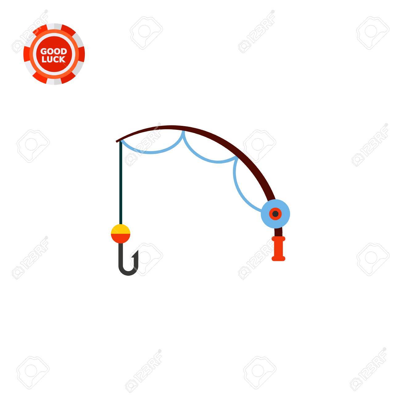 fishing rod and hook