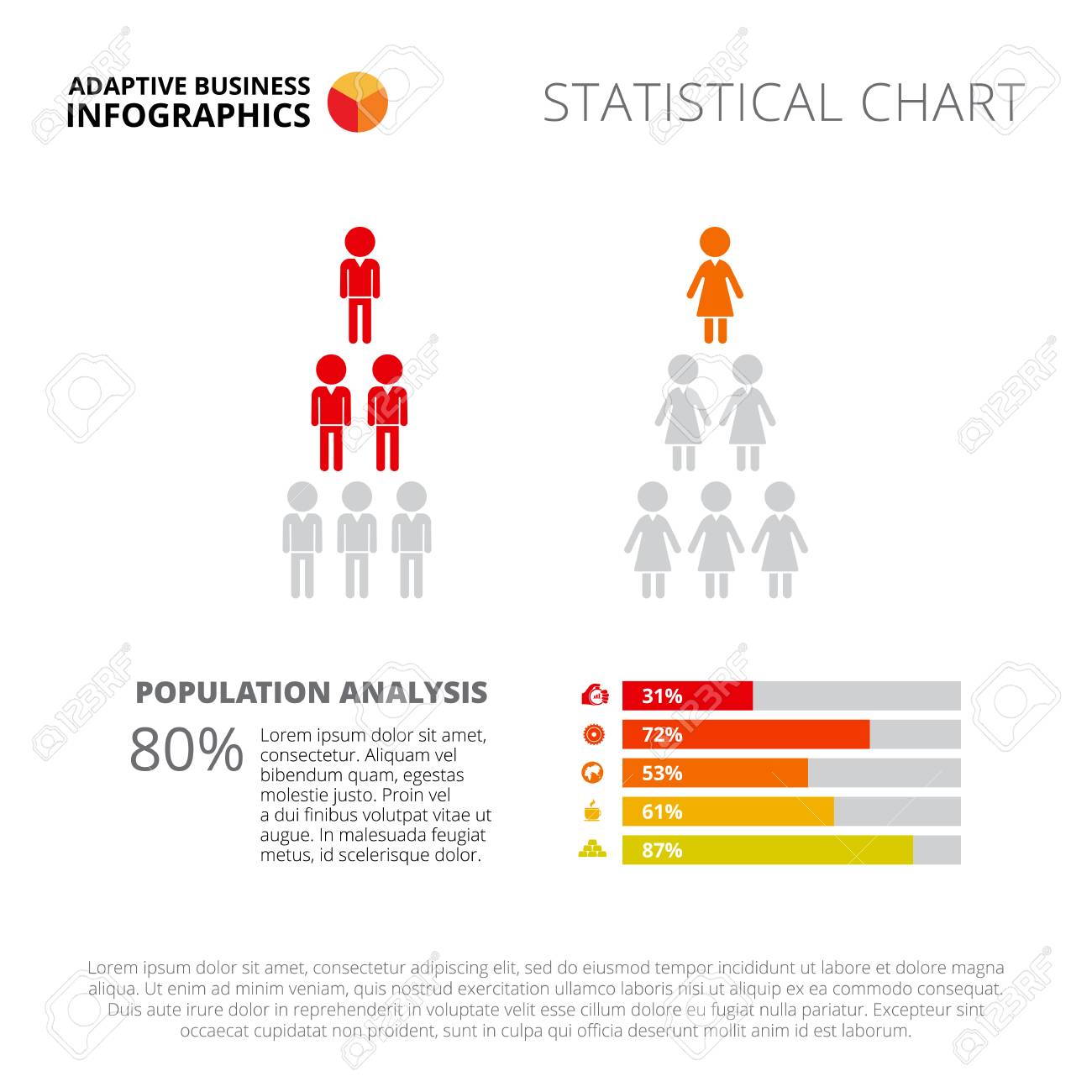bar chart slide template business data graph diagram design