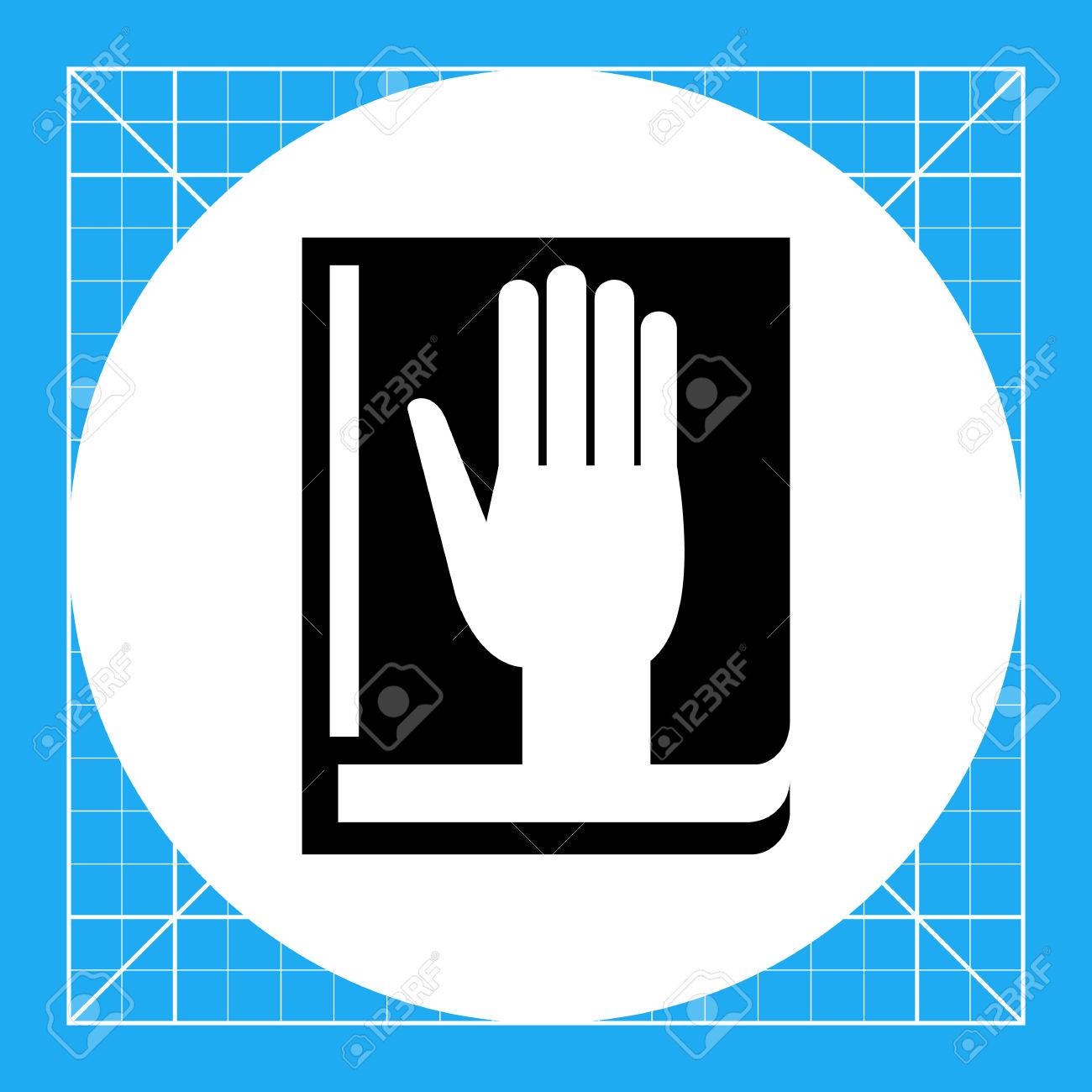 その上に横たわって手本します 有望な聖書の真実 宣誓のコンセプトです 法学 犯罪行為 ビジネスのようなトピックを使用できます のイラスト素材 ベクタ Image