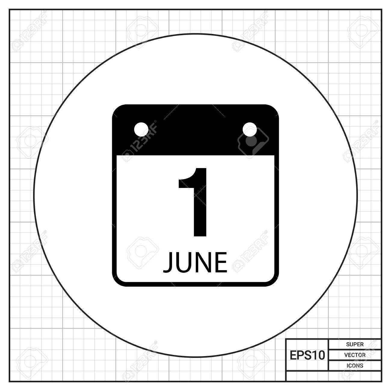 first june calendar page summer deadline event calendar concept june calendar page
