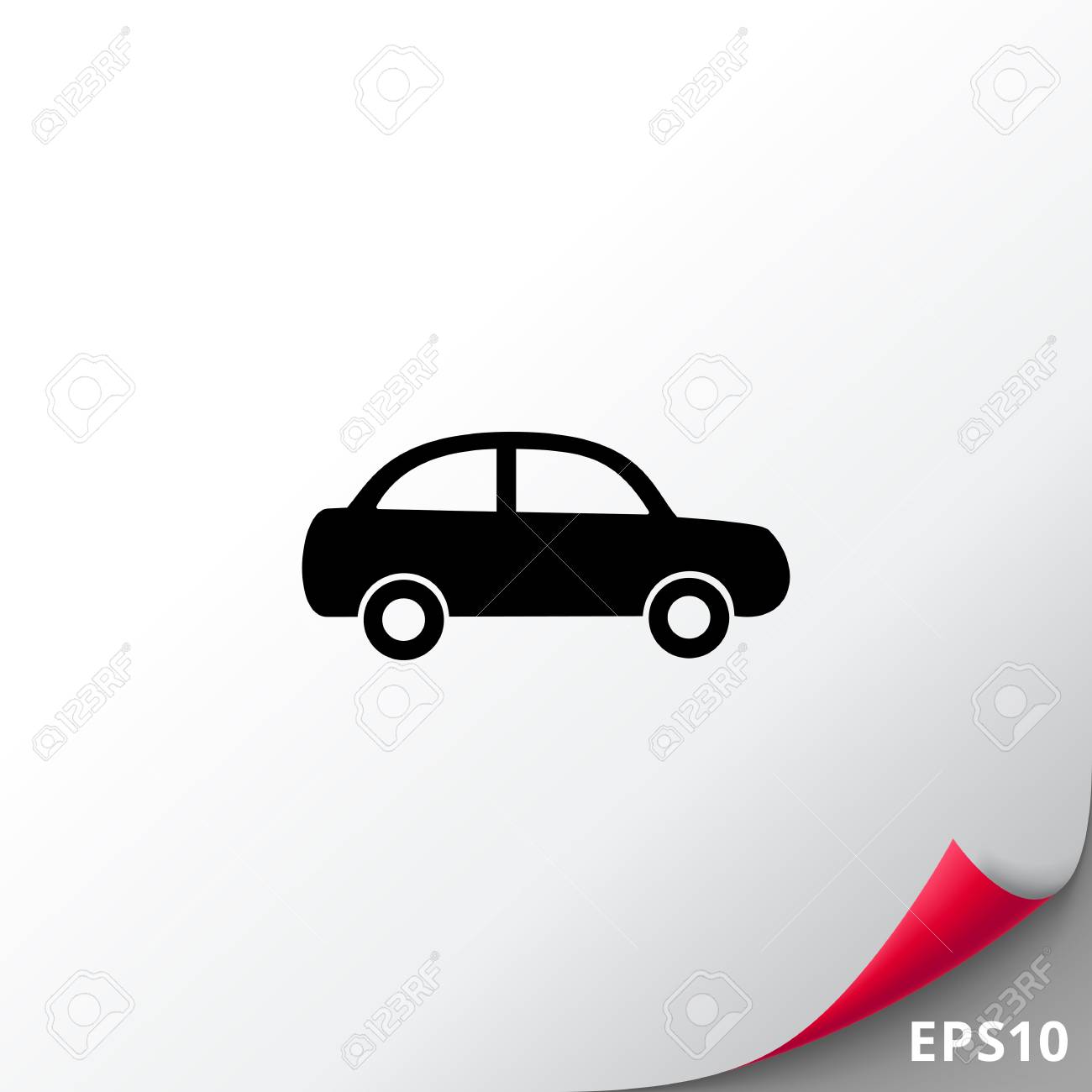 車の簡単なアイコンのイラスト素材 ベクタ Image 車の簡単なアイコンのイラスト素材 ベクタ Image