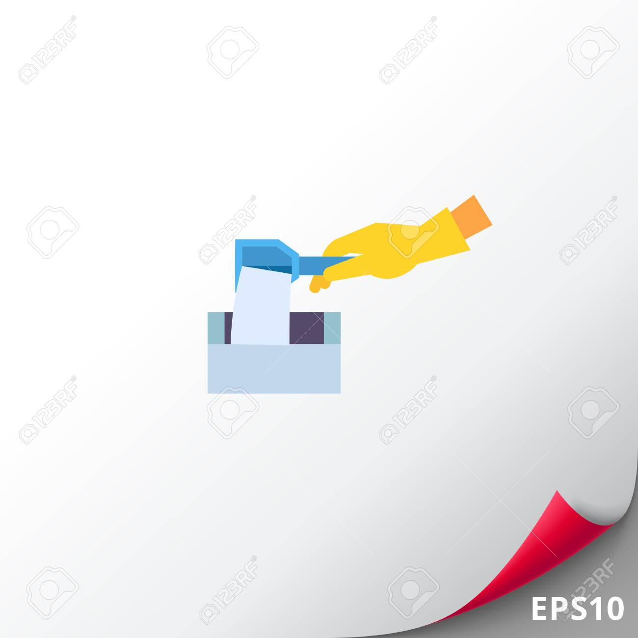 洗濯機アイコンに洗濯洗剤を入れてください のイラスト素材 ベクタ Image